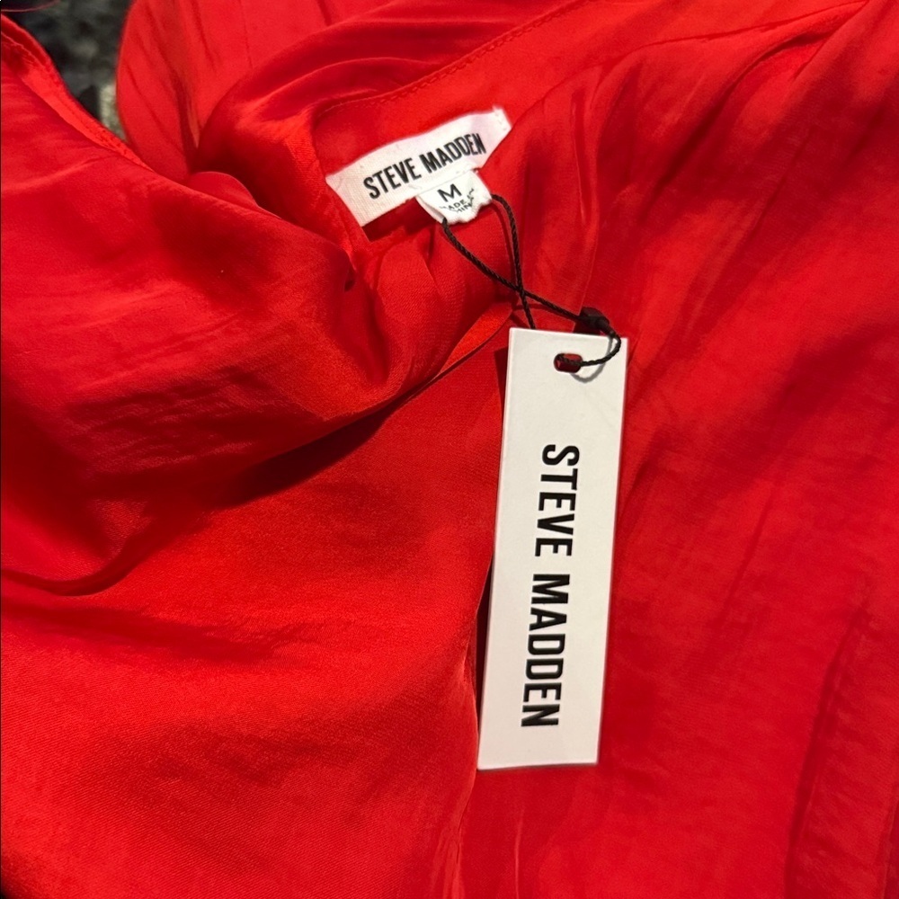 Steve Madden Vibrant Red Dress - Picture 3 of 4